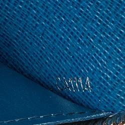 Louis Vuitton Cyan Epi Leather Zippy Wallet