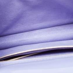 Pre Owned Louis Vuitton Lilac Vernis Leather Monceau BB Bag