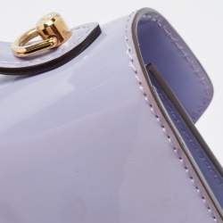 Pre Owned Louis Vuitton Lilac Vernis Leather Monceau BB Bag
