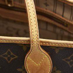 Louis Vuitton Brown Monogram Canvas Neverfull PM Tote Bag