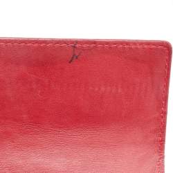 مملوكة مسبقًا محفظة لوي فيتون سارة جلد فيرنيه مونوغرامي بوم دامور أحمر 