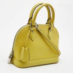 Pre Owned Louis Vuitton Pistache Epi Leather Alma BB Bag