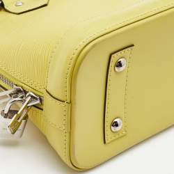 Pre Owned Louis Vuitton Pistache Epi Leather Alma BB Bag