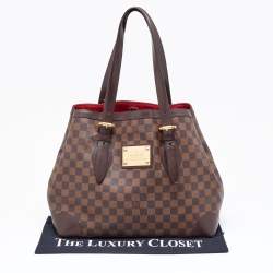 Pre Owned Louis Vuitton Damier Ebene Canvas Hampstead MM Bag