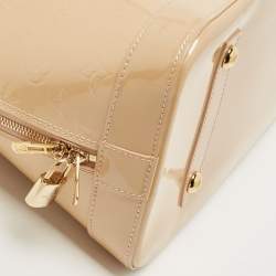 Pre Owned Louis Vuitton Rose Florentine Monogram Vernis Alma GM Bag