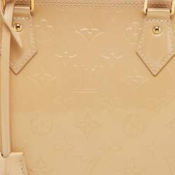 Pre Owned Louis Vuitton Rose Florentine Monogram Vernis Alma GM Bag
