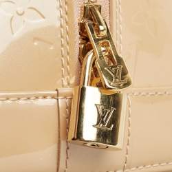 Pre Owned Louis Vuitton Rose Florentine Monogram Vernis Alma GM Bag