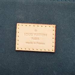 Pre Owned Louis Vuitton Bleu Nuit  Monogram Vernis Alma GM Bag