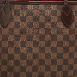 Louis Vuitton Damier Ebene Canvas Neverfull MM Bag