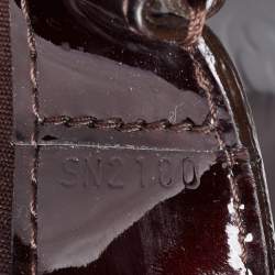 Pre Owned Louis Vuitton Amarante Monogram Vernis Wilshire MM Bag