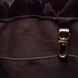Pre Owned Louis Vuitton Amarante Monogram Vernis Wilshire MM Bag