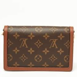 Louis Vuitton Monogram Reverse Canvas Dauphine Wallet on Chain