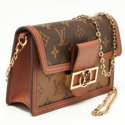 Louis Vuitton Monogram Reverse Canvas Dauphine Wallet on Chain