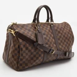 Pre Owned Louis Vuitton Monogram Canvas Keepall Bandouliere 45 Bag