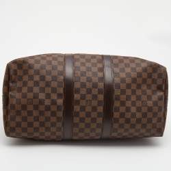 Pre Owned Louis Vuitton Monogram Canvas Keepall Bandouliere 45 Bag