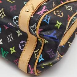 Pre Owned Louis Vuitton Black Monogram Multicolore Canvas Priscilla Bag