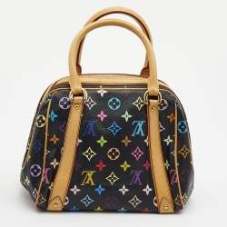 Pre Owned Louis Vuitton Black Monogram Multicolore Canvas Priscilla Bag