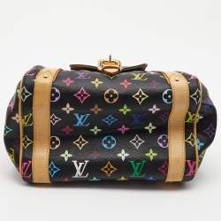 Pre Owned Louis Vuitton Black Monogram Multicolore Canvas Priscilla Bag