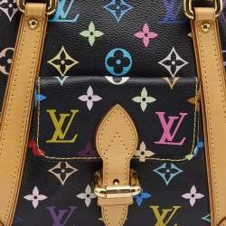 Pre Owned Louis Vuitton Black Monogram Multicolore Canvas Priscilla Bag