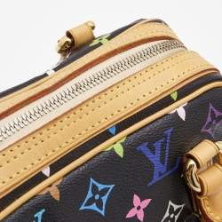 Pre Owned Louis Vuitton Black Monogram Multicolore Canvas Priscilla Bag