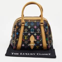 Pre Owned Louis Vuitton Black Monogram Multicolore Canvas Priscilla Bag