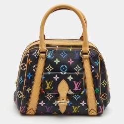 Pre Owned Louis Vuitton Black Monogram Multicolore Canvas Priscilla Bag