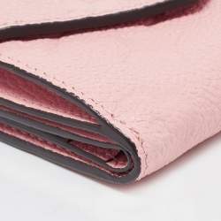 Louis Vuitton Rose Poudre Monogram Empreinte Leather Zoe Wallet