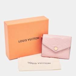 Louis Vuitton Rose Poudre Monogram Empreinte Leather Zoe Wallet