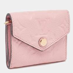 Louis Vuitton Rose Poudre Monogram Empreinte Leather Zoe Wallet
