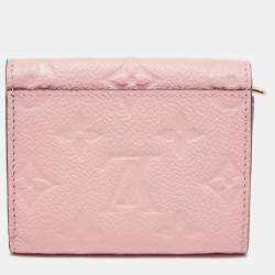 Louis Vuitton Rose Poudre Monogram Empreinte Leather Zoe Wallet