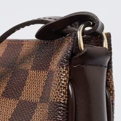 Pre Owned Louis Vuitton Damier Ebene Canvas Navona Pochette Accessoires Bag