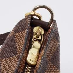 Pre Owned Louis Vuitton Damier Ebene Canvas Navona Pochette Accessoires Bag
