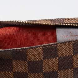 Pre Owned Louis Vuitton Damier Ebene Canvas Navona Pochette Accessoires Bag