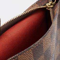 Pre Owned Louis Vuitton Damier Ebene Canvas Navona Pochette Accessoires Bag