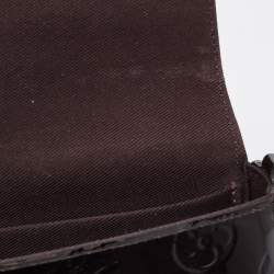 Pre Owned Louis Vuitton Amarante Monogram Vernis Pochette Felicie Bag