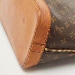 Pre Owned Louis Vuitton Monogram Canvas and Leather Alma PM Bag
