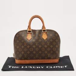 Pre Owned Louis Vuitton Monogram Canvas and Leather Alma PM Bag
