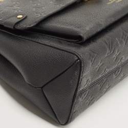 Pre Owned Louis Vuitton Black Monogram Empreinte Leather Vavin MM Bag