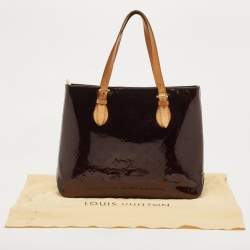 Pre Owned Louis Vuitton Amarante Monogram Vernis Brentwood Bag