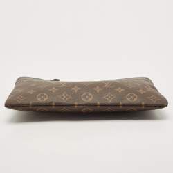 Pre Owned Louis Vuitton Monogram Canvas and Leather Daily Pouch