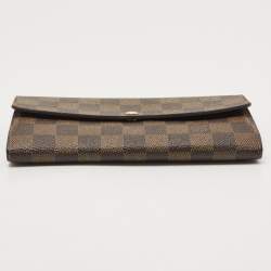 Louis Vuitton Damier Ebene Canvas Sarah Wallet
