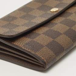 Louis Vuitton Damier Ebene Canvas Sarah Wallet