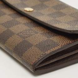 Louis Vuitton Damier Ebene Canvas Sarah Wallet