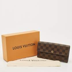 Louis Vuitton Damier Ebene Canvas Sarah Wallet