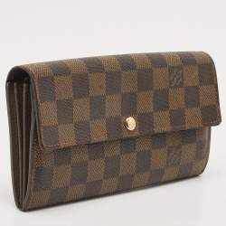 Louis Vuitton Damier Ebene Canvas Sarah Wallet