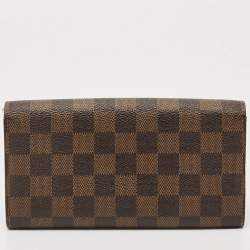 Louis Vuitton Damier Ebene Canvas Sarah Wallet