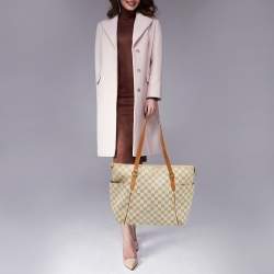 Pre Owned Louis Vuitton Damier Azur Canvas Totally MM Bag