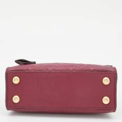 Pre Owned Louis Vuitton Flamme Monogram Empreinte Leather Pont Neuf Mini Bag