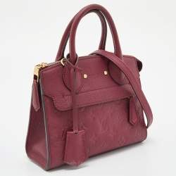 Pre Owned Louis Vuitton Flamme Monogram Empreinte Leather Pont Neuf Mini Bag