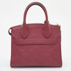 Pre Owned Louis Vuitton Flamme Monogram Empreinte Leather Pont Neuf Mini Bag